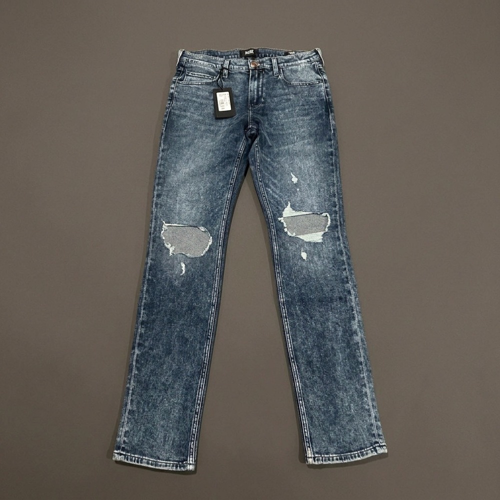 PAIGE Lennox Slim Vintage Jeans Men's 30 Jorgensen Destructed Blue NWT